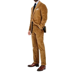 Winter New Arrival Brown Worsted Breathable Single Breasted Plus Size British Style Men's Suits <b>Blazer</b> <b>Sets</b> Groom Dinner Prom - Product Image 3