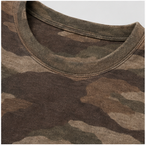 Camiseta de Manga Corta para Hombre con Estampado de Camuflaje de Corte de Corteza de Nogal Taupe Personalizada MTS-CAMO-0020 - Product Image 6