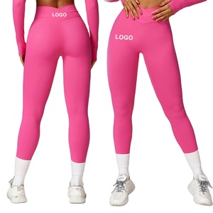 Custom Sportswear Quick Dry Sport <b>Legging</b> Women Fitness Seamless High Waist Pants <b>Butt</b>-<b>Lifting</b> Women Custom Logo Yoga <b>Leggings</b> - Product Image 1