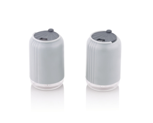 Dual <b>Salt</b> Pepper Dispenser Sustainable Plastic Spice <b>Shaker</b> Set Space-Saving Easy Clean for Restaurants Home-round Medium - Product Image 4