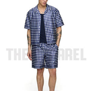 Conjunto de Verano Informal Transpirable de Alta Calidad para Hombre, Conjunto de Pantalones Cortos de Poliéster/Algodón Duradero - Product Image 5