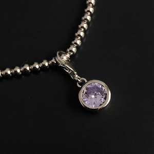 Birthstone <b>Set</b> Charm <b>Bracelet</b> Sterling <b>Silver</b> Alexandrite June Birthstone Gemstone Gift For Women - Product Image 4