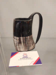 Chope en corne de buffle véritable pour bière, miel, vin, alcool, authentique, idéale pour les bars et les mariages, Valhalla & Vikings - Product Image 4