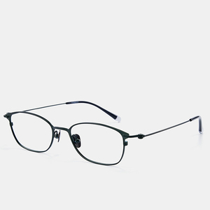 Gafas Ópticas de Metal Ovaladas con Montura Completa, Lentes Transparentes Negras, Visión Única, Unisex, para Adultos, Miopía - Product Image 5