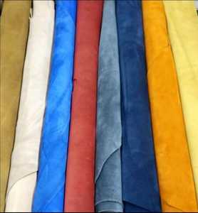 <b>Navy</b> Blue Suede Leather Cow Suede Leather Skin for Leather Shoes Linings Bags Belts Craft Material, Nubuck/Suede - Product Image 3