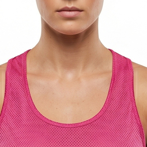 Camiseta sin mangas de malla para lacrosse para mujer, cuello redondo, sin mangas, jersey deportivo OEM para equipo femenino, ropa deportiva personalizada, jersey de lacrosse - Product Image 6