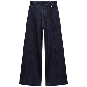 Jeans de Moda para Mujer, de Cintura Alta, Pierna Ancha, Estilo Casual Vintage, Lavado Denim, Ajuste Holgado, Pierna Recta, Jeans Azules para Damas, Venta al Por Mayor - Product Image 1