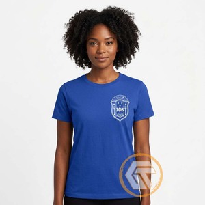 GREEK TREASURES T-shirts personnalisés Zeta Phi Beta pour femmes, été, col rond, manches courtes, respirants, 100% coton, broderie - Product Image 2