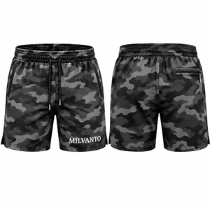 Black Custom <b>Camo</b> Athletic <b>Shorts</b> <b>Men</b> High Quality Quick Dry Breathable Moisture Wicking Gym Workout Training Sports <b>Shorts</b> - Product Image 1