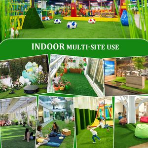 Césped Artificial Realista para Exteriores de 6.5FTX13FT, Alfombra de Césped Sintético Grueso para Decoración de Patio, Balcón, Jardín, Césped para Perros y Mascotas - Product Image 3