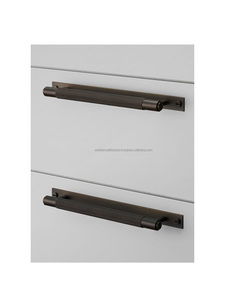 Poignée de tirage en métal massif de style antique pour armoire de luxe, tiroir, porte, quincaillerie, décoration intérieure - Product Image 5