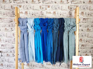 Fine Drape <b>Scarf</b> Cloth Textile Factory Cotton Viscose Polyester Lightweight Woven Material for Fashion Accessory Collections - Product Image 4
