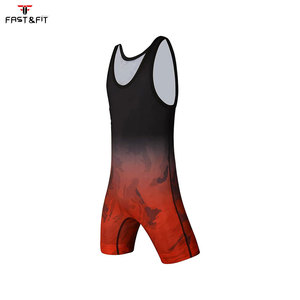 Wrestling <b>Singlets</b> <b>Mens</b> Compression Wrestling Uniform Suit - Product Image 2