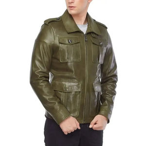 Veste en cuir slim pour homme du Pakistan avec col montant, style streetwear, en toile, prix de gros pour l'hiver - Product Image 3