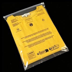 Clear Pe Reclosable Zipper Plastic See Through Transparent Garment <b>Packing</b> Pouch Durable Flexible Apparel Packaging <b>Bag</b> - Product Image 3