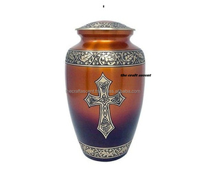 Urnas de cremación al por mayor de Metal grabadas con mariposas de alta calidad para cenizas humanas y de mascotas, urnas de cremación de aluminio para cenizas de adultos - Product Image 4