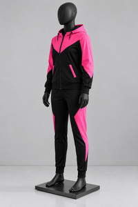 Traje Casual de Verano 2026 con Bloques de Color y Encaje, Chaqueta de Manga Corta, Falda y Pantalones en Poliéster/Algodón, Transpirable y Ecológico - Product Image 4