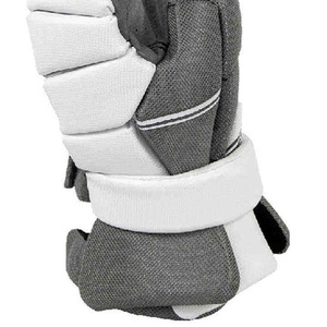 Gants de hockey sur glace à doigts entiers, gris et blanc, en polyester, fermeture auto-agrippante, unisexe, toutes saisons, gants de sport 2027 - Product Image 6