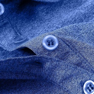 Polo en tricot à manches courtes pour femme, couleur bleue unie, coupe décontractée - Product Image 5