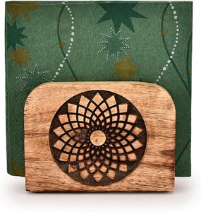 Napkin Holder Mango Wood Napkin Holders For Kitchen Upright for Kitchen <b>Dining</b> Room <b>Table</b> Decor Indoor & Outdoor Use home decor - Product Image 4