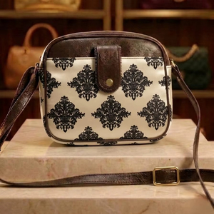 Sac à bandoulière pour femme tendance, imprimé baroque vintage, en cuir PU - Product Image 1