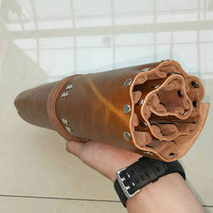 Bolsa Portacuchillos de Chef Clásica de Cuero Genuino Personalizada - Ecológica, Ligera y Portátil, con 4-6 Compartimentos, Nuevo Diseño LKR-0314 - Product Image 6