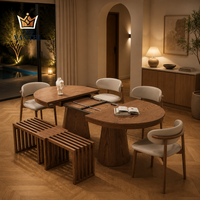 Ensemble de meubles de salle à manger de luxe moderne Vantel, fabriqué sur mesure pour les villas et les projets résidentiels, fabricant direct