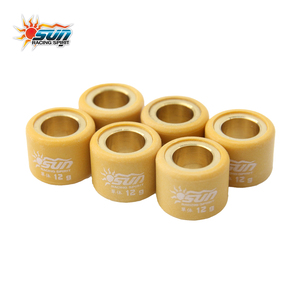 Rouleaux de variateur de vitesse en laiton de précision SUN Racing BEAT Fi / GY6 18x14 12G, poids professionnel, réglage de précision, 6 pièces/ensemble - Product Image 1