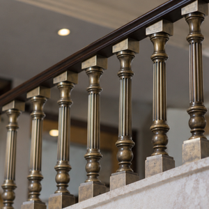 Barandilla de Bronce Refinado para Hoteles de Lujo, Villas, Escaleras e Interiores Arquitectónicos Atemporales - Product Image 1