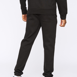 Pantalones Deportivos Negros para Hombre, de Color Sólido, Cintura Elástica, Casuales, con Bolsillos Laterales, Pantalones de Algodón de Punto de Peso Medio, para Otoño - Product Image 6