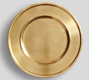 Plato de Servir de Metal, Plato Decorativo de Lujo, Decoración de Mesa, Artesanía, Redondo, 12' 13', Dorado, Platos de Metal para Exhibición de Alimentos - Product Image 6