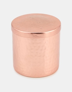 Elegant design hammered pure copper shiny polished scented candle <b>jar</b> with lid decorative candle container luxury candle <b>jar</b> - Product Image 1