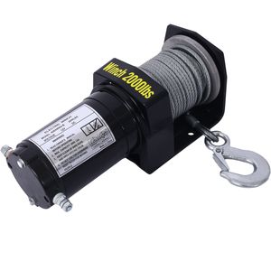 12V elettrico ATV/UTV verricello con 2000lb capacità impermeabile Off-Road cavo in acciaio argano per rimorchio - Product Image 5