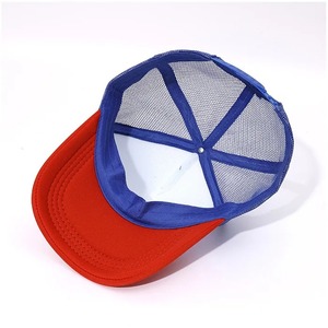 Custom Logo Five-panel Suede Baseball Cap <b>Men</b> and Women Spring and <b>Summer</b> Color Matching Mesh Truck Driver <b>Hat</b> - Product Image 3
