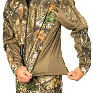 Veste Softshell de Chasse Homme Grande Taille Personnalisée 2026 – 100% Polyester, Fermeture Éclair Intégrale, 100% Coupe-Vent et Respirante – Vente en Gros - Product Image 2