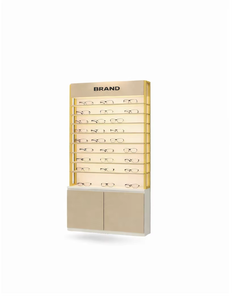 Modern Optical Back <b>Wall</b> <b>Display</b> Unit Metal Frame Eyewear Rack LED Showroom <b>Display</b> Stand Storage Cabinet Custom Colors Design - Product Image 3