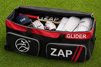 Sac de cricket ZAP Glider, très vendu, qualité supérieure, avec roulettes, construction robuste, capacité pour kit complet, polyester