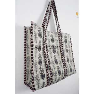 Sac fourre-tout en coton rayé vintage de luxe haut de gamme pour femme avec longue anse pour les fêtes, les courses, les voyages et le rangement à la plage - Product Image 5