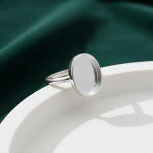 Base de Anillo en Forma de Corazón de Plata de Ley 925 Sólida Premium, Ecológica, Libre de Plomo y Níquel, para Joyería DIY con Resina - Product Image 4