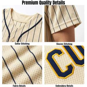 Maillots de baseball de haute qualité personnalisés pour équipes, fabriqués en usine, vente directe, uniformes de baseball et de softball pour vêtements de sport - Product Image 6