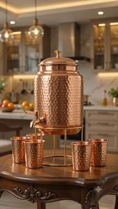 Elegante Tanque de Agua Tradicional de Cobre para Almacenamiento de Agua con Construcción Duradera y Acabado Liso - Product Image 4
