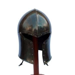 Casco Corintio Medieval, Armadura Griega Antigua Vintage, Estilo Magneto, para Reenactamiento Histórico y Halloween - Product Image 1