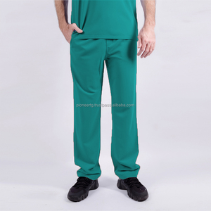 高品質弾性スパンデックスストレッチツイル生地マルチ印刷メンズ医療スクラブスーツベトナム病院制服病院 - Product Image 1