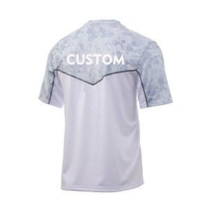 Maillot de pêche personnalisé par sublimation, performance sublimée, protection UV 50+, t-shirt en polyester à manches courtes, chemises de pêche - Product Image 2