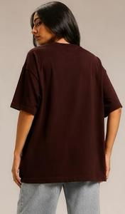 Camiseta de Mujer con Logotipo de Los Ángeles, Cuello Redondo, Manga Corta, Corte Holgado, Algodón Jersey, Informal - Product Image 3