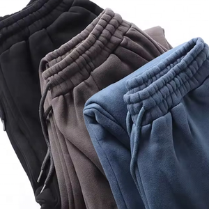 กางเกงมีเชือกรูดสำหรับผู้ชายกางเกงวอร์มกางเกงวอร์มเฮฟลีซมีกระเป๋าสำหรับผู้ชายกางเกงวิ่งขนแกะผ้าฝ้ายออกแบบโลโก้ได้ตามต้องการ - Product Image 6