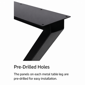 Premium Heavy Duty Stainless Steel Square <b>Table</b> Legs <b>Dining</b> Furniture Base Midcentury Modern Easy Install EDPTBL000 - Product Image 4