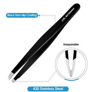 Kit de Pinzas para Cejas con Estuche de Cuero, Empaque Personalizado, Belleza Profesional, Logotipo Personalizado, Ecológico, Reutilizable, Acero Inoxidable - Product Image 2