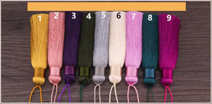 Pendentif à pompon en soie de haute qualité, 250 mm de long, 33 options de couleurs, gamme d'accessoires extra large, choix idéal pour la confection de pompons - Product Image 2