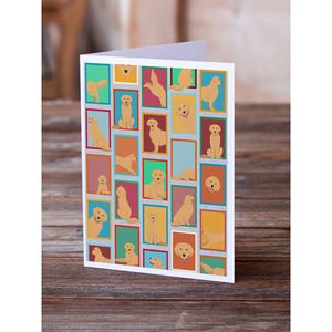 Lunatique A7 Taille 5x7 Cartes Vierge Pack de 8 Golden Retriever Cartes de Voeux avec Enveloppes - Product Image 2